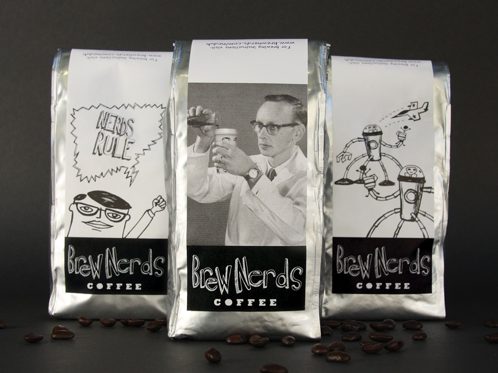 Brew Nerds Coffee Packaging